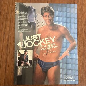JIM PALMER Baltimore Orioles 1987 Jockey Men's Underwear Print Ad